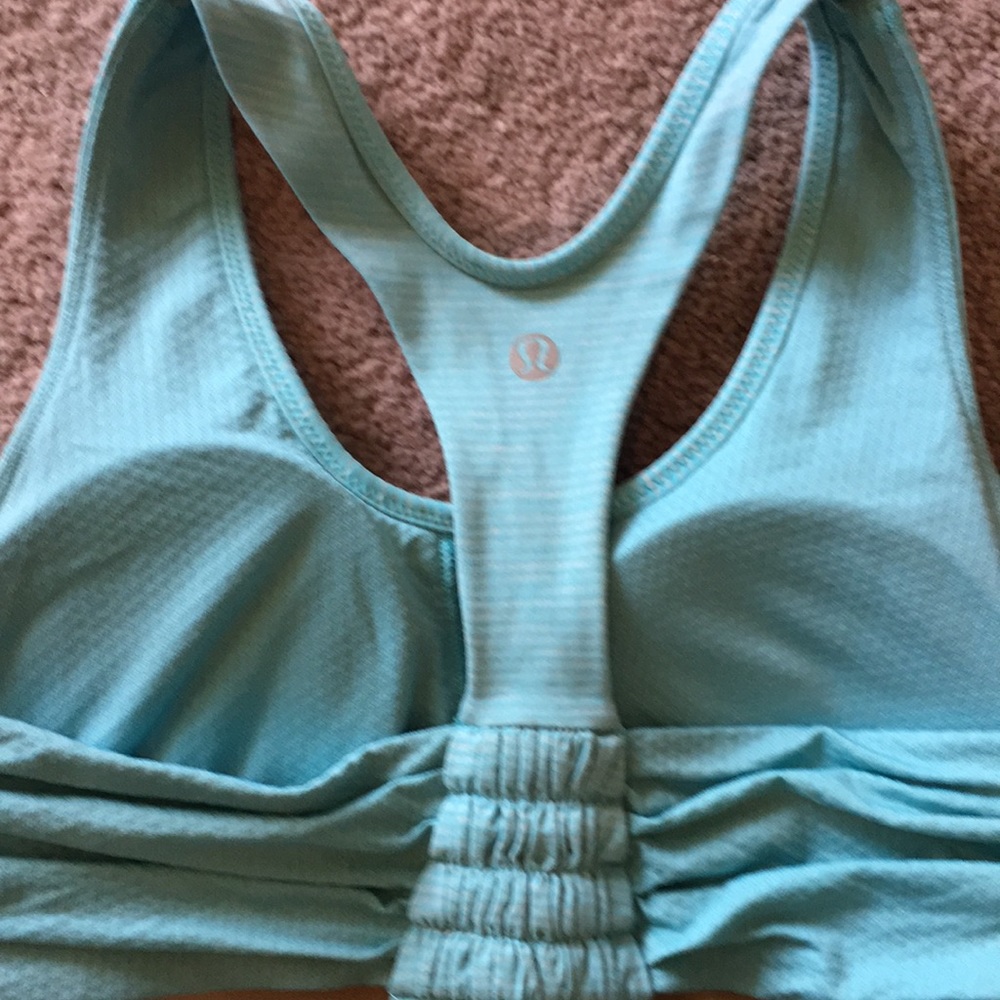 Lululemon Light Turquoise Racerback - Picture 3 of 3